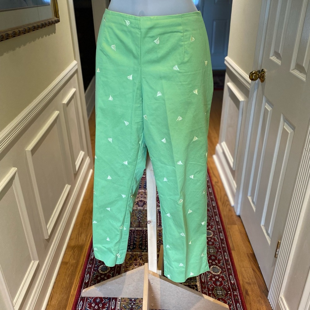 Liz Claiborne - Michaela lime green slacks, 10P
